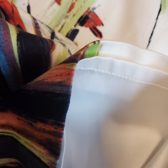 ELIE TAHARI Colourful Canvas Sheath Mini Dress - Picture 6 of 14